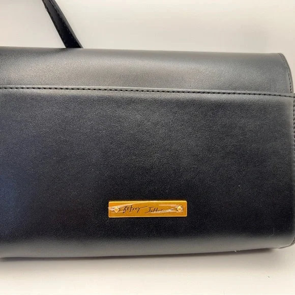 Betsy Johnson Black and Gold Embellished Women's Bag - Picture 4 of 8